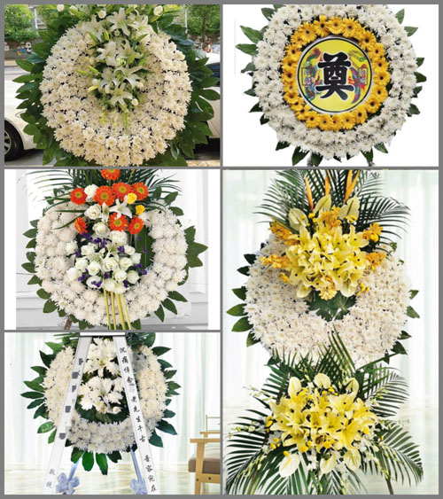 福建龙岩漳平市吾祠乡花圈速递